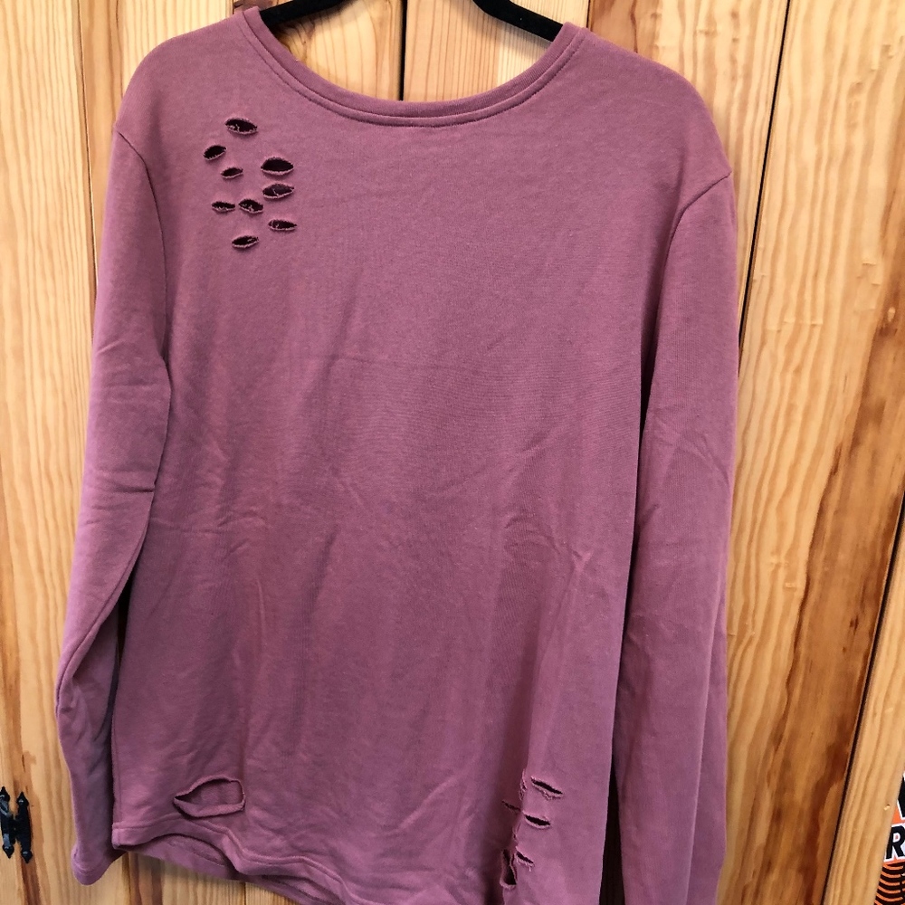 NWOT Alphalete distressed long sleeve